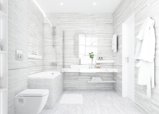 Плитка Laparet Glossy серый глянц. (20х60)